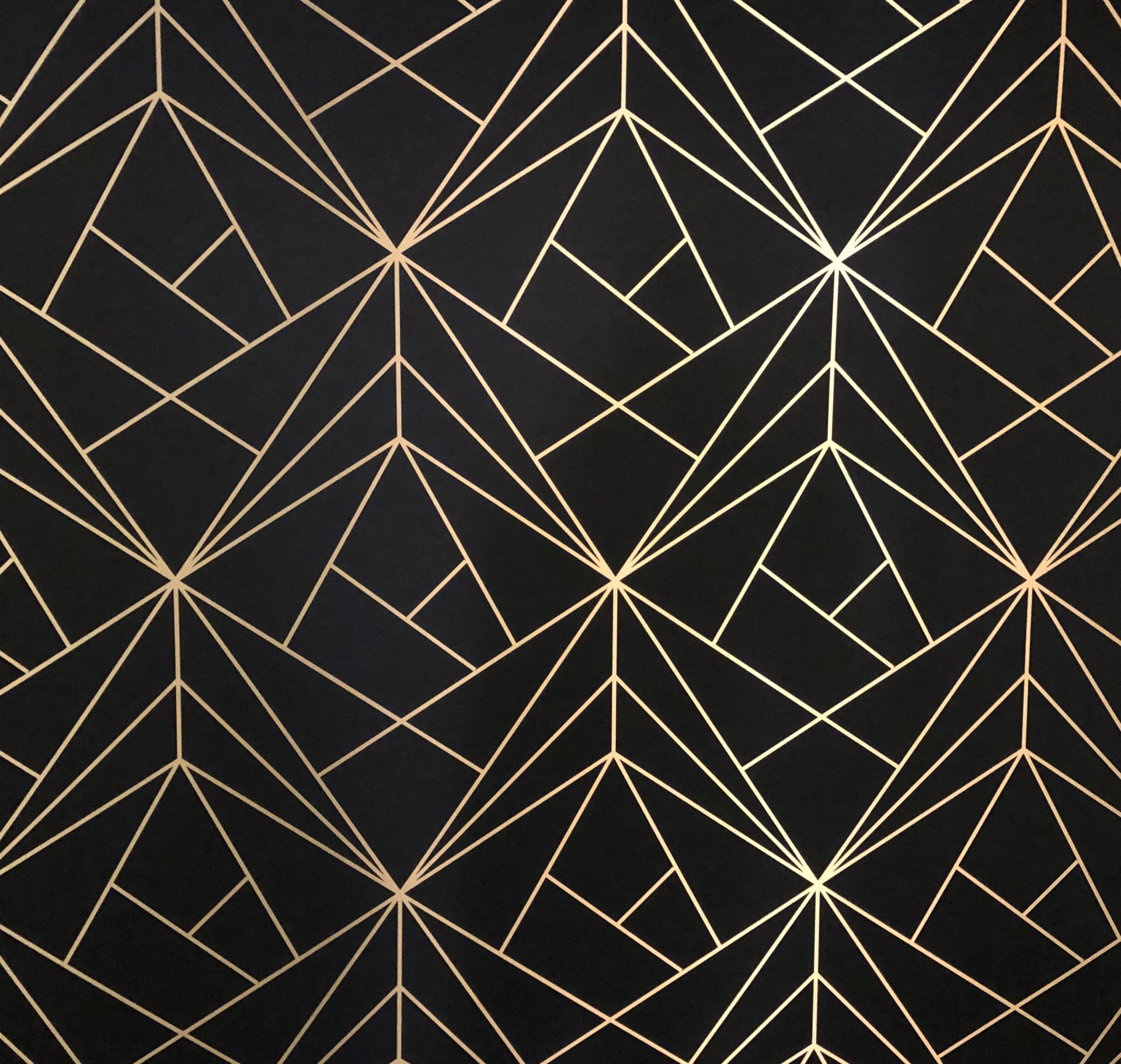 Black and gold geometric