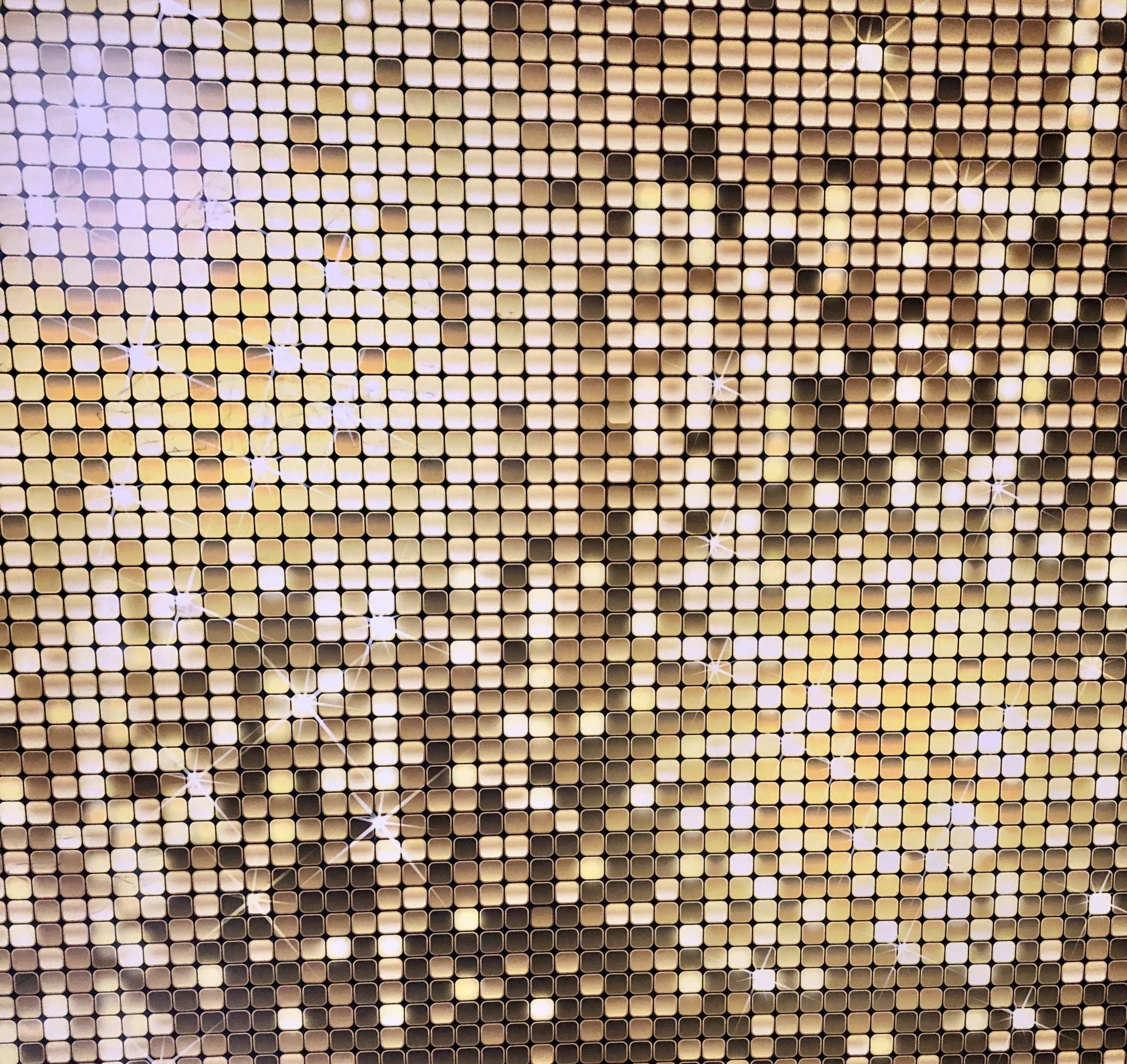 Gold glitter sequins
